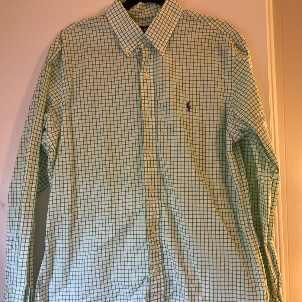 *LIKE NEW* Green Ralph Lauren Button Down